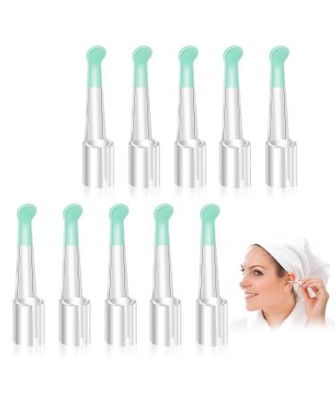 Prasacco 10 Pieces Silicone Ear Spoon Tips Soft Ear Cleaner Replacement Tips Otoscope Ear Wax Removal Tool Replacement Reusable Ear Wax Removal Accessories Kids Family Ear Health Care