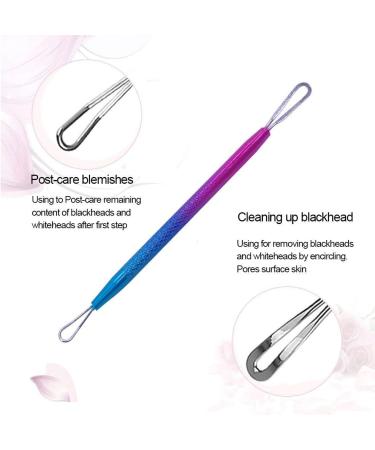 Pimple Popper Tool 7PCs Spot Popper Comedone Blackhead Remover Kits with Curved Tweezers and Pimple Popper Spot Remover for Facial Skin 7 Count (Pack of 1) - Buy Online on GoSupps.com