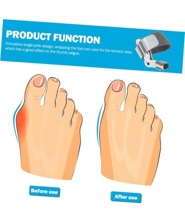 FRCOLOR 4 Pcs Hallux Protector & Bunion Separator - Overlapping Thumb Straightener Grey - Comfort & Relief for Foot Pain - Buy Online on GoSupps.com