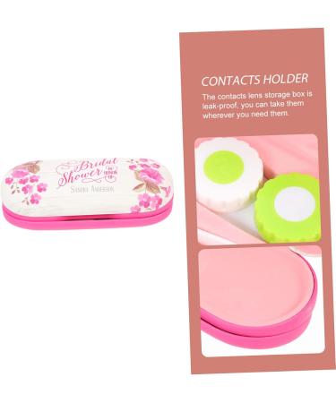 Iwowhero Double-Sided Glasses Case & Terrarium for Kids - Travel Contact Lens Holder & Tweezers - Pink 16.5x7x5.5cm - Buy Online on GoSupps.com