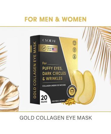 CYOIDAI 24K Gold Under Eye Patches: Reduce Puffy Eyes, Dark Circles, Wrinkles, and Fine Lines - Revitalize and Refresh Your Skin - Buy Online on GoSupps.com