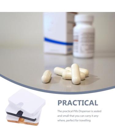 JECOMPRIS 3-Part Travel Pills Organizer | Compact 6-Compartment Medication Case for Dietary Supplements & Medications | Perfect for International Shipping - Buy Online on GoSupps.com