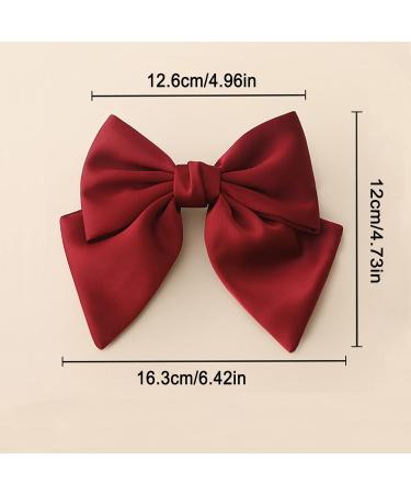 Large Hair Bows Clip Girls Hair Accessories Bow Black Hair Clips Large Women's Hair Clips with Bows Hair Bows Hair Bows with Clip Closure for Girls Women Party Wedding - Buy Online on GoSupps.com