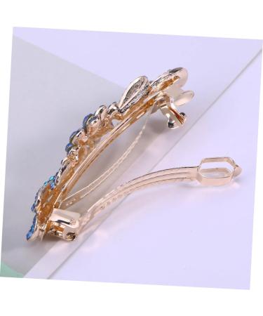 FRCOLOR Rhinestone Hair Clips 1pc Hair Barrettes Hair Clip Rhinestone Bobby Pins Hair Pin Rhinestone Hair Barrette Hair up Spring Clip Bride Spring Hair Clips - Buy Online on GoSupps.com