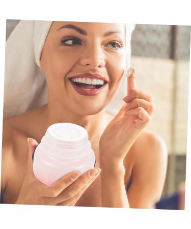 FOMIYES Cream Terrarium Lotion Container Cosmetic Containers with Lids Cosmetic Jar Sample Jars Small Jars with Lids Body Scrub Containers Makeup Container Travel Frosted Glass Plastic 6.3x6.3cm As Shown - Buy Online on GoSupps.com