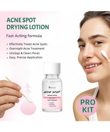 SIRUIMAO Premium Drying Lotion with Swab Overnight Solution For Face and Body Dry Out Pimples Blemishes Zits And Clean Pores 12ml / 0.41 FlOz - Buy Online on GoSupps.com