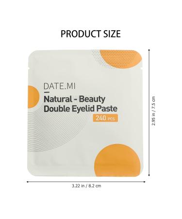 SKISUNO Mesh Tape 3 Sets Women Tape Tool Eyelid Double Eye Sticker Breathable Lift Invisible Strips Makeup Waterproof 8.2X7.5X0.1CM Yellow - Buy Online on GoSupps.com
