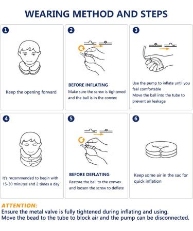 Cervical Neck Traction Device for Instant Pain Relief - Inflatable & Adjustable Neck Support Brace | Best Neck Traction Pillow for Home Use - Gray - Buy Online on GoSupps.com