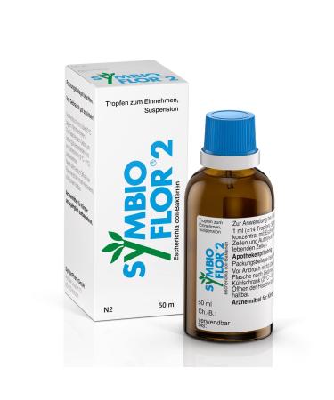 Symbioflor 2: Probiotic intestinal bacteria as natural help in irritable bowel syndrome against abdominal pain flatulence diarrhea constipation 50 ml 50 ml (1 Pack)