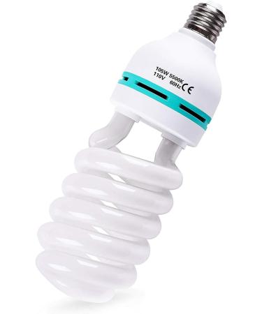 SLOW DOLPHIN Photography Bulbs CFL Full Spectrum Light Bulb 105W 5500K Daylight (2-Pack) | Studio Lighting for Photo and Video - 2 Count - Buy Online on GoSupps.com