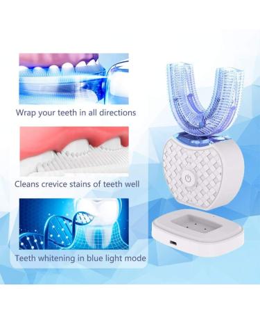 Mayeec Ultrasonic Electric Toothbrush 360 - Teeth Whitening Kit with LED Light - Buy Online on GoSupps.com
