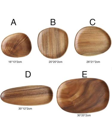 Breakfast Tray Wooden Tableware Display Plate Solid Wood Food Plate Kitchenware (Color : 3) - Buy Online on GoSupps.com