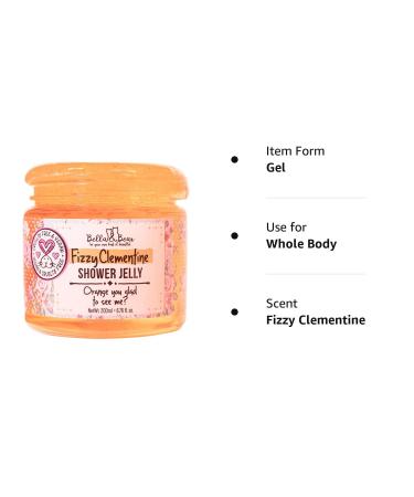 Bella & Bear Fizzy Clementine Shower Jelly - Vegan/Cruelty-Free - Teen Girl Gift - 6.7oz - Buy Online on GoSupps.com