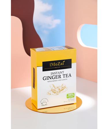 Imozai Instant Ginger Tea With Honey Crystals (Lemon Flavor) - 30 Sachets, 30 Count Pack - Buy Online on GoSupps.com