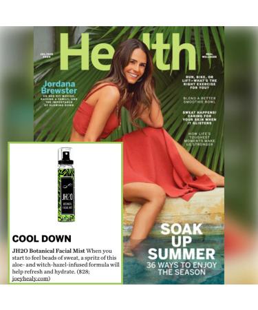 Joey Healy JH2O Botanical Facial Mist - Anti-Aging Hydrating Toner with Cucumber Aloe Vera & Turmeric | Paraben-Free Skincare - Buy Online on GoSupps.com