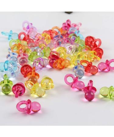 EXCEART 80 Mixed Color Acrylic Pacifier Set for Toddlers | Comfort & Dental Grip Ring | Perfect Gift - Buy Online on GoSupps.com