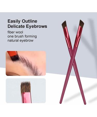 Slanted Flat Angle Eyebrow Brush Thin Precision Eye Brush Multifunction Eyebrow Brush Angled Eyebrow Brush Makeup Tool for Women - Buy Online on GoSupps.com