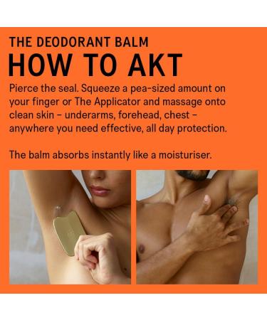 AKT Deodorant Balm - Award-Winning Multi-Use Natural Deodorant | SC.01 Orange Grove - Plastic-Free, Gender-Free, Aluminium-Free - 50ml - Buy Online on GoSupps.com