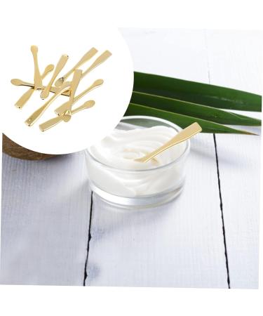 Baluue 50 Pcs Mask Spoon Mini Mask Applicator Face Cream Applicator Mini Skin Care Spatula Makeup Minis Abs 6X1X0.3CMx5pcs Goldenx5pcs - Buy Online on GoSupps.com