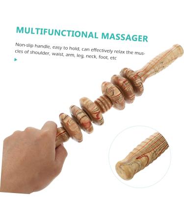 Plafope Six Rad Roller Massage Device - Premium Wood Body Massager for Shoulder & Muscle Relief | Manual Massage Tool for Home Use - Buy Online on GoSupps.com