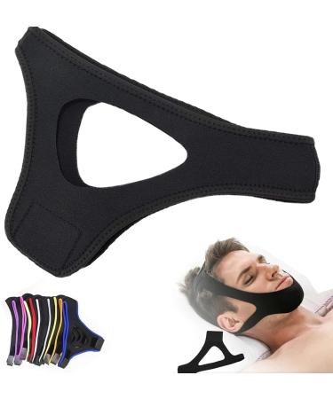 Airflow Jaw Strap Veralabs Air Flow Jaw Strap Airflow Jaw Strap Breathable Chin Strap Adjustable Chin Strap for Men and Women (Black)