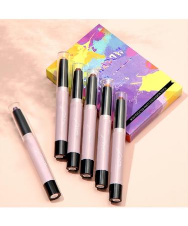 Greyghost 6PCS Eyeshadow Stick Set Smudge Proof Eyeshadow Pencil Crayon Highlighting Pigmented Eyeshadow Stick Long Lasting Cream Eyeshadow Stick Cream Eye Shadow Stick Makeup (Set A) - Buy Online on GoSupps.com
