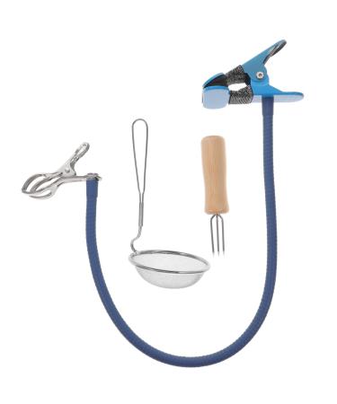 FRCOLOR 1 set roll Moxibusion clip acupuncture point tool Moxibustion tool Stainless Steel Inoxlm Bit holder Frame fortification tools for Moxa-Sticks MoxibusTion Halter Stock Klipp