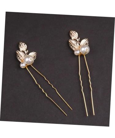 Beaupretty Rhinestone Headpiece pearl clip flower hair pearl hair Hair Clips Rhinestone Hair pin bridal hair bridal hair Alloy rhinestone hair clip women hair clip leaf bridesmaid hair - Buy Online on GoSupps.com