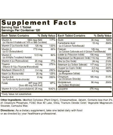 Men S 50+ MULTIVITAMIN 120 Tablets - Buy Online on GoSupps.com