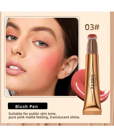 Pakivs 3 Pcs Cream Contour Sticks with Cushion Applicator - Waterproof 3-in-1 Contour, Highlighter & Blush Pen Set for Easy 3D Face Makeup - Buy Online on GoSupps.com