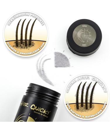  Hair Quicky High Quality Hair Fibers Stirring Bristles Immediate Effect For Secret Corners Partial Salons Hair Loss And Luminous Hair For Men Women Natural Keratin 28g Grey - Buy Online on GoSupps.com