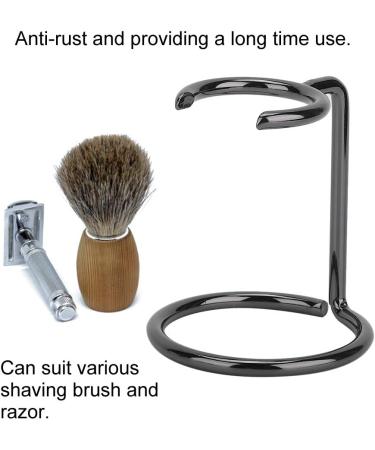 Ankroyu Men's Shaving Brush & Stainless Steel Razor - Perfect for Salons Home & Travel - Ideal for Shaving Stand & Soap Use - Buy Online on GoSupps.com