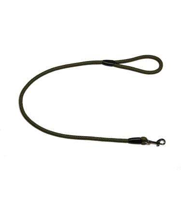 Leash - Rope leash with hand loop Basic 10mm 27 colours 7 lengths (1.00 m olive) 1.00 m olive
