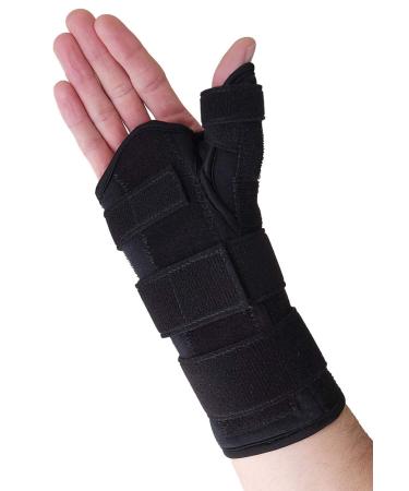 Thumb Spica Splint  Wrist Brace  Both a Wrist Splint and Thumb Splint to Support Sprains Tendinosis De Quervains Tenosynovitis Fractures or Trigger Thumb Hand Brace for Carpal Tunnel (Right SM Right SmallMedium (Pa