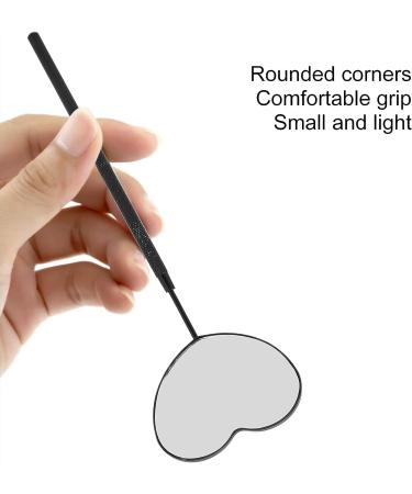 Detachable Heart Shape Lash Mirror | Knurled Handle | 45 Angle Design Hand Mirror for Extensions, Makeup Application - Buy Online on GoSupps.com