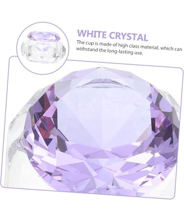  FOMIYES FOMIYES Transparent Nail Art Crystal Cup Lidded Manicure Cup Liquid Powder Mixing Cup - Buy Online on GoSupps.com