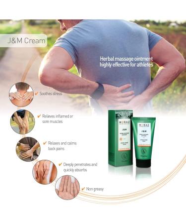 Moraz Joint and Muscle Herbal Massage Ointment - Natural Pain Relief Balm with Witch Hazel for Post-Workout Recovery & Joint Stiffness - 1.7 oz - Buy Online on GoSupps.com