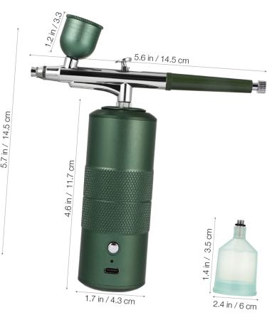 Airbrush Makeup Kit & Facial Moisturizer Portable Stainless Steel Nail Decorating Set for Flawless Results - Buy Online on GoSupps.com