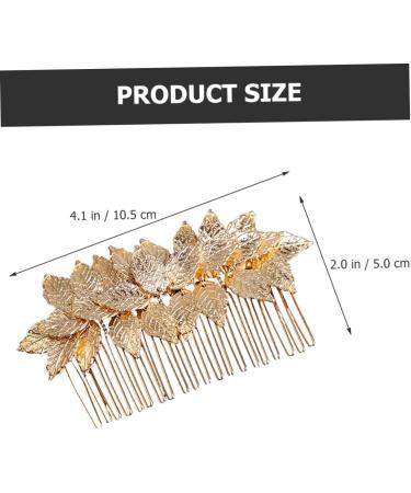 Angoily Hair Comb Hair Accessory for Girls Hair Topper Hair Jewels for Women Gold Headband Flower Hair Accessories Golden Flower Girl Headpieces for Wedding Tiara Hair up Crown Alloy Bride - Buy Online on GoSupps.com