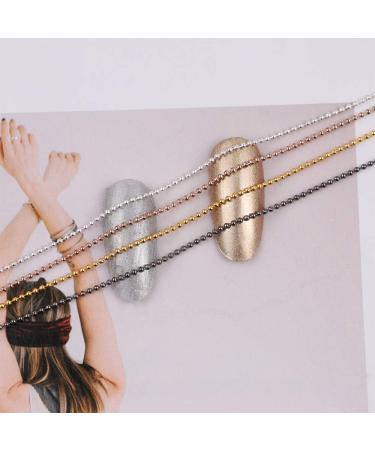 DouborQ 3D Metal Nail Studs Decorations - Glitter Chain Design - 18 Strips, Metal Punk Nail Art Accessories - Buy Online on GoSupps.com