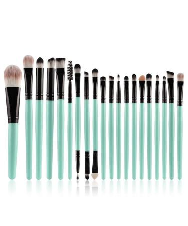 CINIDY 20-Piece Makeup Brush Set - Wool Make Up Tools Toiletry Kit (Black) - Buy Online on GoSupps.com