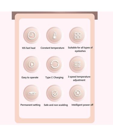 Heated Eyelash Curler Double Sided Rapid Heating In 10 Seconds Rechargeable Eyelash Curler 3 Temperature Control for Beautiful Curled Lashes (Sonewgyn78tcz1h-11) - Buy Online on GoSupps.com