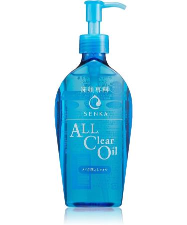 Japanese Makeup Mukaiami Senka Cleansing Oil ALL Clear Oil 7.77Floz(230ml) Makeup Remover Oil JAPAN For Face And Waterproof Mascara