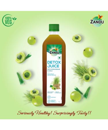 ZANDU Detox Juice 1L - 100% Ayurvedic & Natural Rich in Vitamin C Supports Body Detox & Blood Purification - Buy Online on GoSupps.com