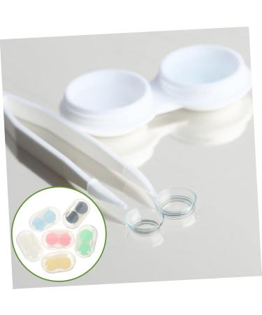 Solustrie 18-Sentence Contact Lens Container with Tweezers - Compact Oval Lens Case & Travel Storage Box with Mirror - Buy Online on GoSupps.com