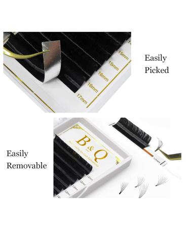 Shop 1 Tray C Curl 0.05mm Easy Fan Lashes for Volume - 13mm Individual Black Eyelash Extensions | International Shipping - Buy Online on GoSupps.com