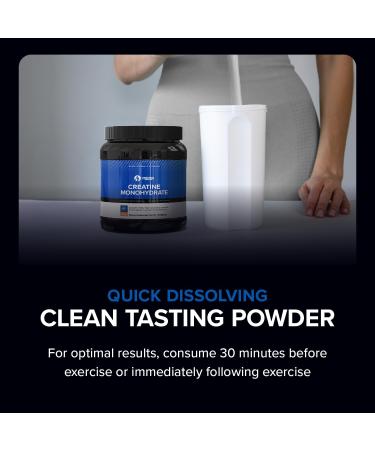 Buy NSF Certified Creatine Monohydrate Powder - Supports Muscle Recovery & Strength | 1 lb (90 Servings) - Fast International Shipping - Buy Online on GoSupps.com