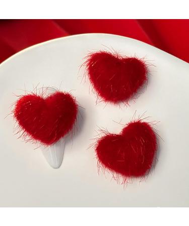 Love New Year Nail Crystal Heart Nail Art Plush Heart Nail Art Decoration DIY Nail Supplies For Girl Crystal Heart Nail Art Love Nail Plush Heart Nail Art Decor 2 large matte hearts - Buy Online on GoSupps.com