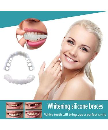2 PCS Temporary Fake Teeth Veneers Dentures for Men and Women - Perfect Smile Solution - Buy Online on GoSupps.com