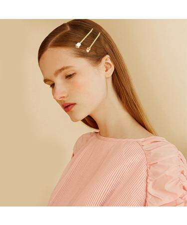 6 Pcs Vintage Crystal Rhinestone Hair Pins - Elegant Bobby Pins for Women - Buy Online on GoSupps.com